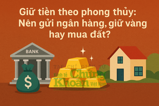Gửi ngân hàng, mua vàng hay tích đất? Cách giữ tiền giúp tài lộc "sinh sôi" theo phong thủy