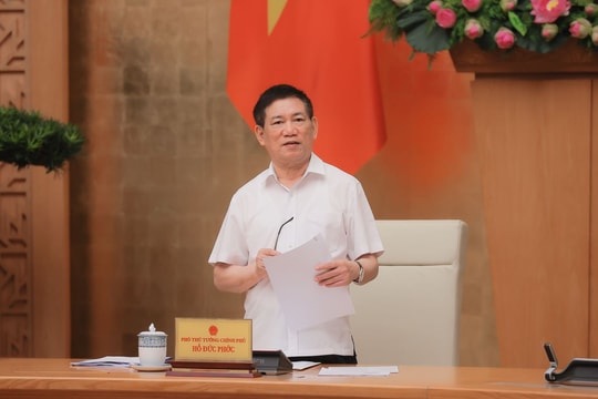 Phó Thủ tướng Hồ Đức Phớc chủ trì cuộc họp Ban Chỉ đạo cơ cấu lại các tổ chức tín dụng