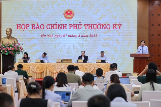 Họp báo Chính phủ thường kỳ tháng 7/2025: Tình hình phát triển KTXH nổi bật với 9 điểm sáng
