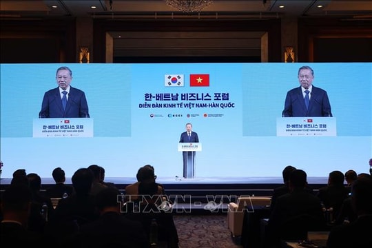 Tổng Bí thư Tô Lâm dự Diễn đàn Kinh tế Việt Nam - Hàn Quốc