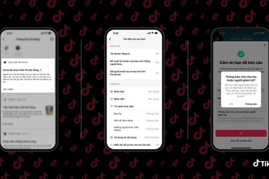 TikTok ra tính năng gửi thông báo cho phụ huynh khi con đăng nội dung công khai