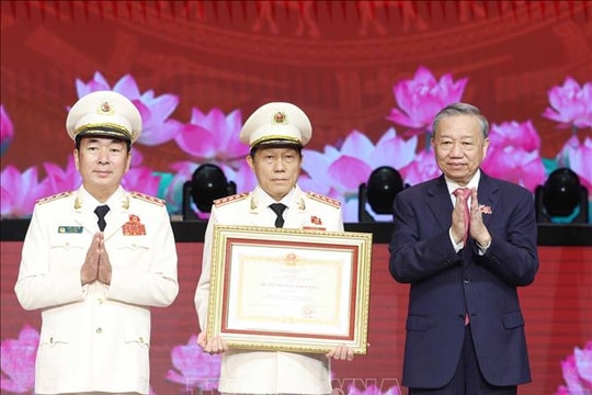 Lễ kỷ niệm 80 năm Ngày truyền thống Công an nhân dân và đón nhận Huân chương Sao Vàng lần thứ 5