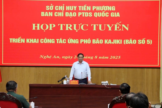 Thủ tướng họp khẩn ứng phó bão số 5: Bảo vệ tính mạng nhân dân là mục tiêu cao nhất