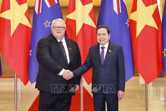 Chủ tịch Quốc hội Trần Thanh Mẫn hội đàm với Chủ tịch Quốc hội New Zealand