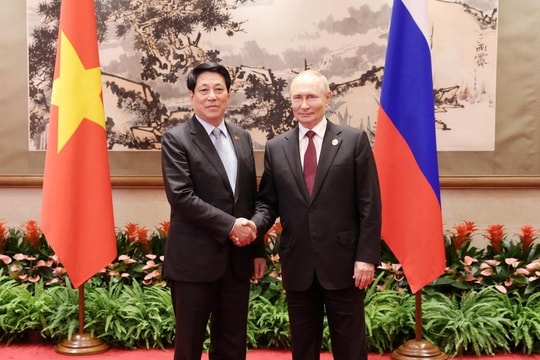 Chủ tịch nước Lương Cường hội kiến Tổng thống Nga Vladimir Putin