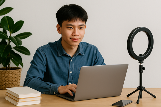 Chàng trai “Gen Z” bắt nhịp “cơn sóng” TikTok, biến video ngắn thành ý tưởng khởi nghiệp giáo dục