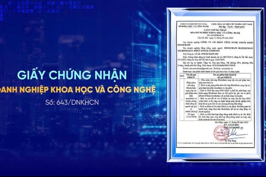 Onuschain được chứng nhận doanh nghiệp KH&CN, nhận đầu tư chiến lược từ HVA Group