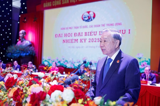 Phát biểu của Tổng Bí thư Tô Lâm tại Đại hội đại biểu Mặt trận Tổ quốc Việt Nam lần thứ nhất, nhiệm kỳ 2025–2030