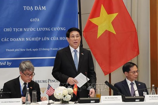 Chủ tịch nước kêu gọi cộng đồng doanh nghiệp Hoa Kỳ nắm bắt thời cơ, đầu tư lớn hơn tại Việt Nam