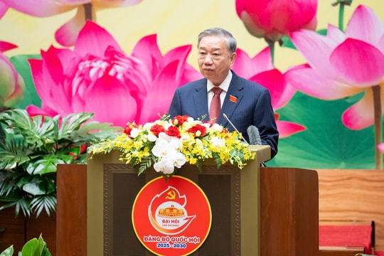Phát biểu của Tổng Bí thư Tô Lâm tại Đại hội đại biểu Đảng bộ Quốc hội lần thứ nhất, nhiệm kỳ 2025–2030
