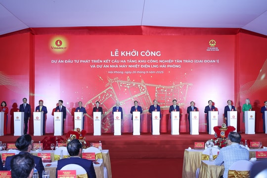 Thủ tướng dự lễ khởi công 2 dự án có tổng vốn 182 nghìn tỷ đồng tại Hải Phòng