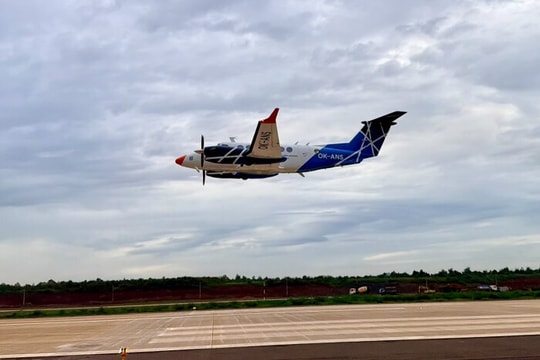 Sáng nay, một chuyến bay đặc biệt đã diễn ra tại sân bay Long Thành