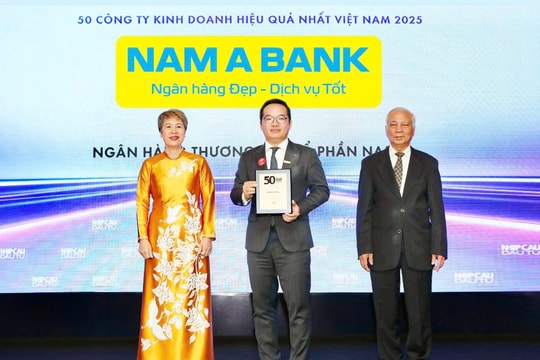 NAM A BANK tiếp tục vào Top 50 công ty kinh doanh hiệu quả nhất Việt Nam