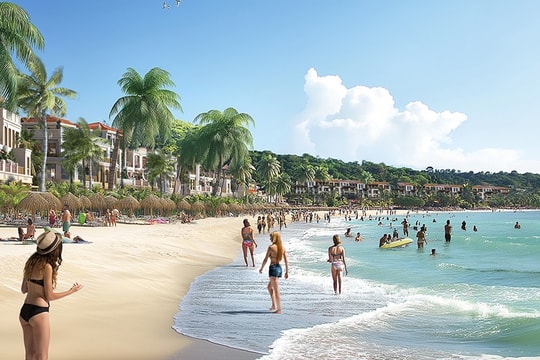 Một bãi tắm ít ai biết ở miền Bắc, tên nghe lạ tai mà cảnh thì ngỡ ngàng