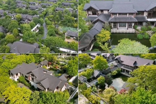 Biệt viện 1.200m² của nữ nghệ sĩ khiến công chúng trầm trồ: Hồ sen, sân golf ngay trong nhà, rộng đến mức phải dùng xe để di chuyển