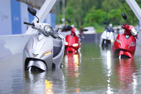 “Chiến binh” mùa mưa ngập: Xe điện VinFast lội nước ấn tượng, giá chưa đến 20 triệu