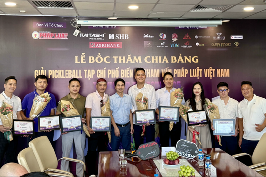 Giải Pickleball Tạp chí Phổ biến và Tham vấn Pháp luật Việt Nam tranh Cúp Kaitashi 2025