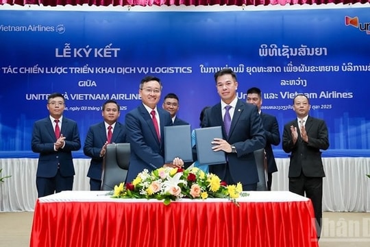 Vietnam Airlines bắt tay doanh nghiệp quen mặt mở hướng mới cho dịch vụ logistics tại Lào