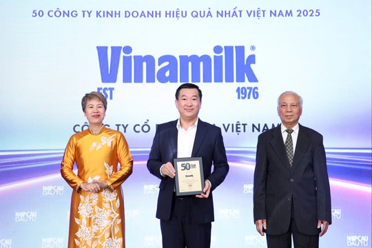 Vinamilk tiếp tục là một trong 50 công ty kinh doanh hiệu quả nhất Việt nam