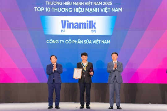 Vinamilk – Doanh nghiệp F&B duy nhất được vinh danh Top 10 Thương hiệu mạnh Việt Nam 2025