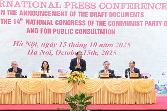 Họp báo quốc tế công bố dự thảo Văn kiện Đại hội XIV của Đảng để lấy ý kiến nhân dân