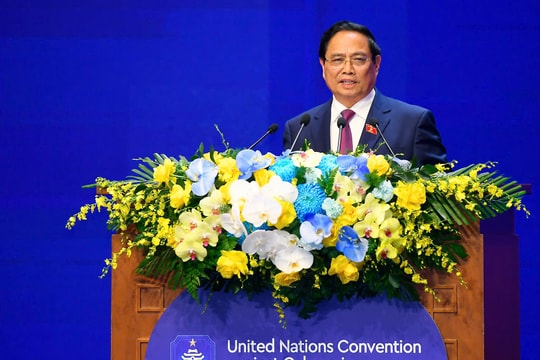 Thủ tướng kêu gọi các nước '5 đẩy mạnh' triển khai Công ước Hà Nội để 'không ai bị bỏ lại phía sau trong kỷ nguyên số'