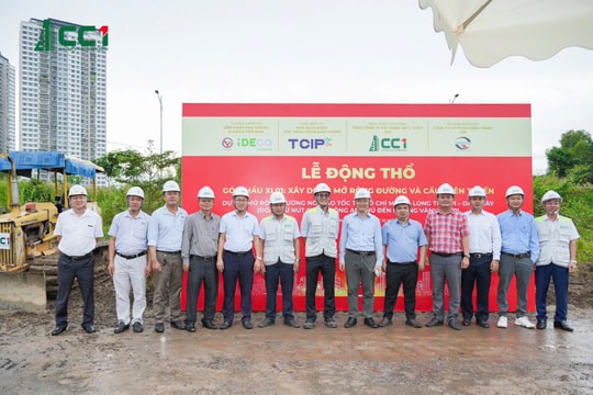 CC1 tổ chức động thổ xây dựng dự án mở rộng đường nối cao tốc TP.HCM - Long Thành - Dầu Giây