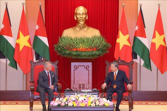 Tổng Bí thư Tô Lâm hội kiến Quốc vương Jordan Abdullah II Ibn Al-Hussein