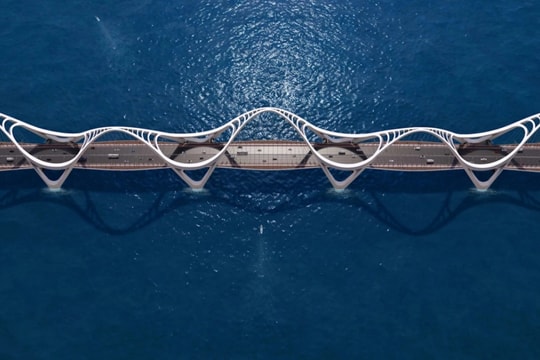 Cầu vượt vịnh 2,8 km, lấy cảm hứng từ “mái tóc huyền thoại” nữ anh hùng bất khuất, điểm nhấn kết nối vùng biển Tây Nam Bộ