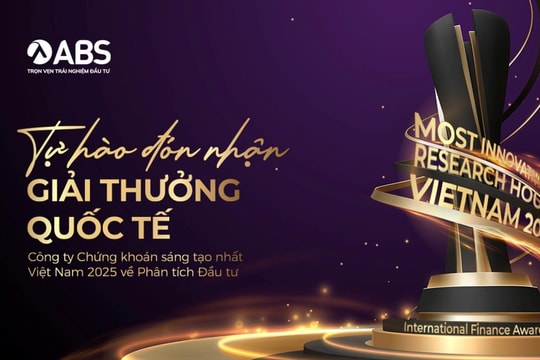 Chứng khoán An Bình ưu tiên phát triển ABS Invest, vinh dự nhận giải thưởng quốc tế về phân tích đầu tư