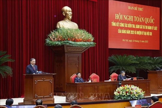 Tổng Bí thư Tô Lâm: Không để có 'khoảng trống', 'vùng tối' mà công tác kiểm tra, giám sát của Đảng không vươn tới được