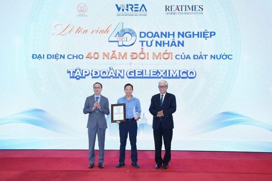 Geleximco được vinh danh trong Top 40 doanh nghiệp tư nhân tiêu biểu