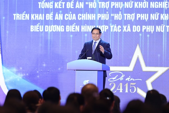 Thủ tướng: Phụ nữ Việt Nam ‘3 tiên phong’, ‘5 làm chủ’ trong khởi nghiệp sáng tạo