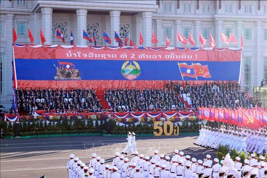 Tổng Bí thư Tô Lâm và Phu nhân dự Lễ kỷ niệm 50 năm Quốc khánh Lào