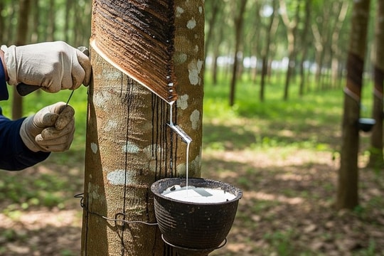 Giá cao su hôm nay 15/12: Trong nước điều chỉnh tăng giá thu mua
