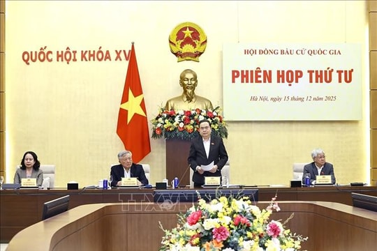 Chủ tịch Quốc hội Trần Thanh Mẫn chủ trì Phiên họp thứ tư Hội đồng Bầu cử quốc gia