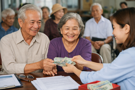 4 tỉnh, thành phố trợ cấp hưu trí xã hội cao nhất cả nước