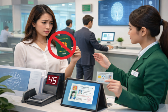 Từ năm 2026, một giấy tờ quen thuộc sẽ không được chấp nhận giao dịch tại ngân hàng