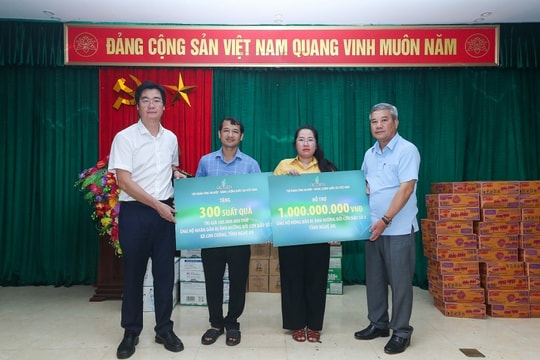 Petrovietnam kịp thời sẻ chia khó khăn với người dân xã Con Cuông sau bão số 3 Wipha