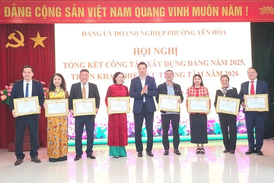 Đảng bộ Doanh nghiệp phường Yên Hòa tổng kết năm 2025: Ổn định tổ chức, tạo nền tảng vững chắc cho nhiệm vụ năm 2026