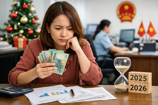 Lương tháng 12/2025 nhưng nhận tiền vào tháng 1/2026 thì tính thuế theo năm nào?
