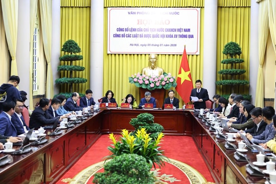 Công bố Lệnh của Chủ tịch nước về 13 luật