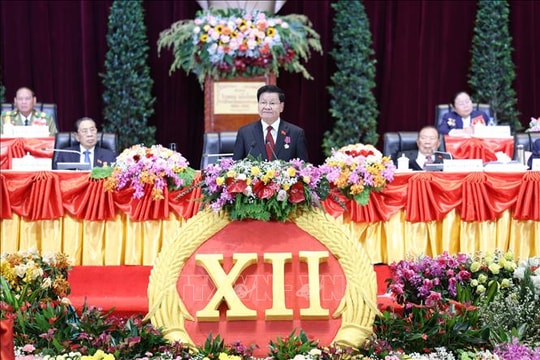 Tổng Bí thư Tô Lâm gửi thư chúc mừng Tổng Bí thư Ban Chấp hành Trung ương Đảng NDCM Lào