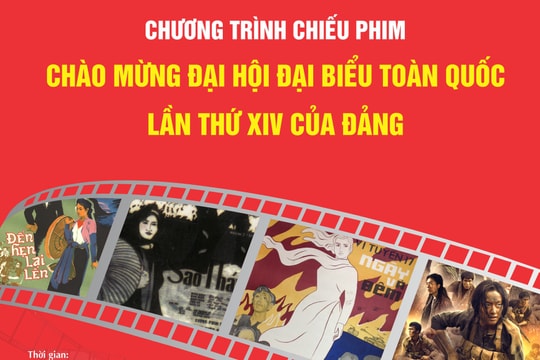 Viện Phim Việt Nam tổ chức Chương trình chiếu phim Chào mừng Đại hội đại biểu toàn quốc lần thứ XIV của Đảng