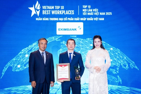 EXIMBANK được vinh danh 03 hạng mục top 10 – top 50 – top 500 nhà tuyển dụng và môi trường làm việc tốt nhất Việt Nam năm 2025