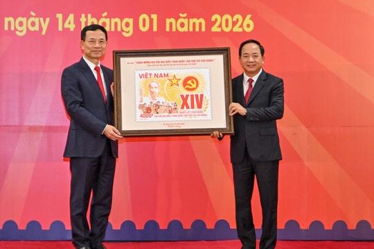 Phát hành đặc biệt bộ tem bưu chính chào mừng Đại hội XIV của Đảng