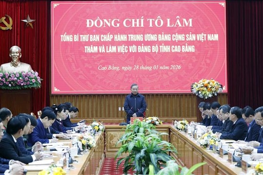 Tổng Bí thư: Cao Bằng sẽ biến lợi thế đặc thù thành động lực phát triển thực chất