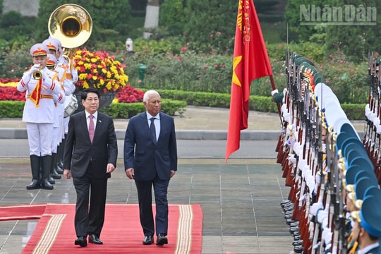 Chủ tịch nước Lương Cường chủ trì lễ đón Chủ tịch Hội đồng châu Âu thăm chính thức Việt Nam