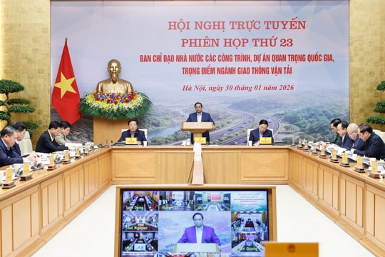 Thủ tướng chủ trì phiên họp thứ 23 Ban Chỉ đạo các dự án, công trình GTVT