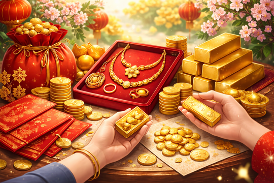 Mua vàng ngày Tết: Làm sao để vừa đẹp, vừa giữ được giá?